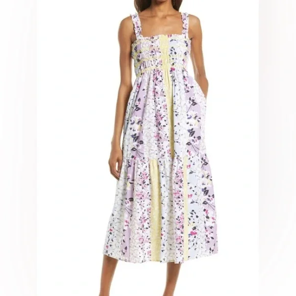FRENCH CONNECTION
Ekeze River Rhodes Floral Sundress In Yellow - Picture 1 of 5